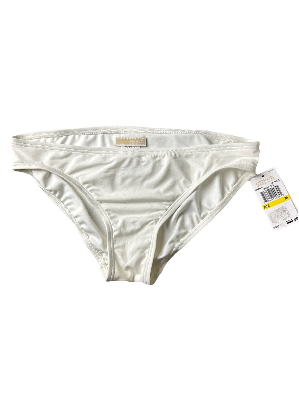 Michael Kors Swimsuit Bikini Bottom Medium White MM8H142